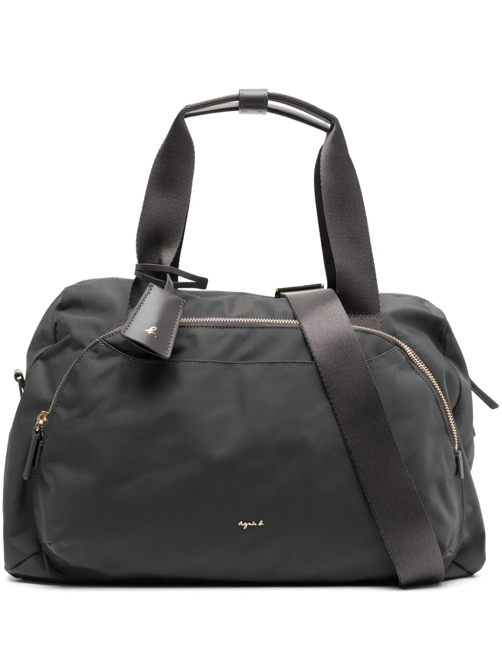 agnès b.  round-shape holdall | Grey | Image 1