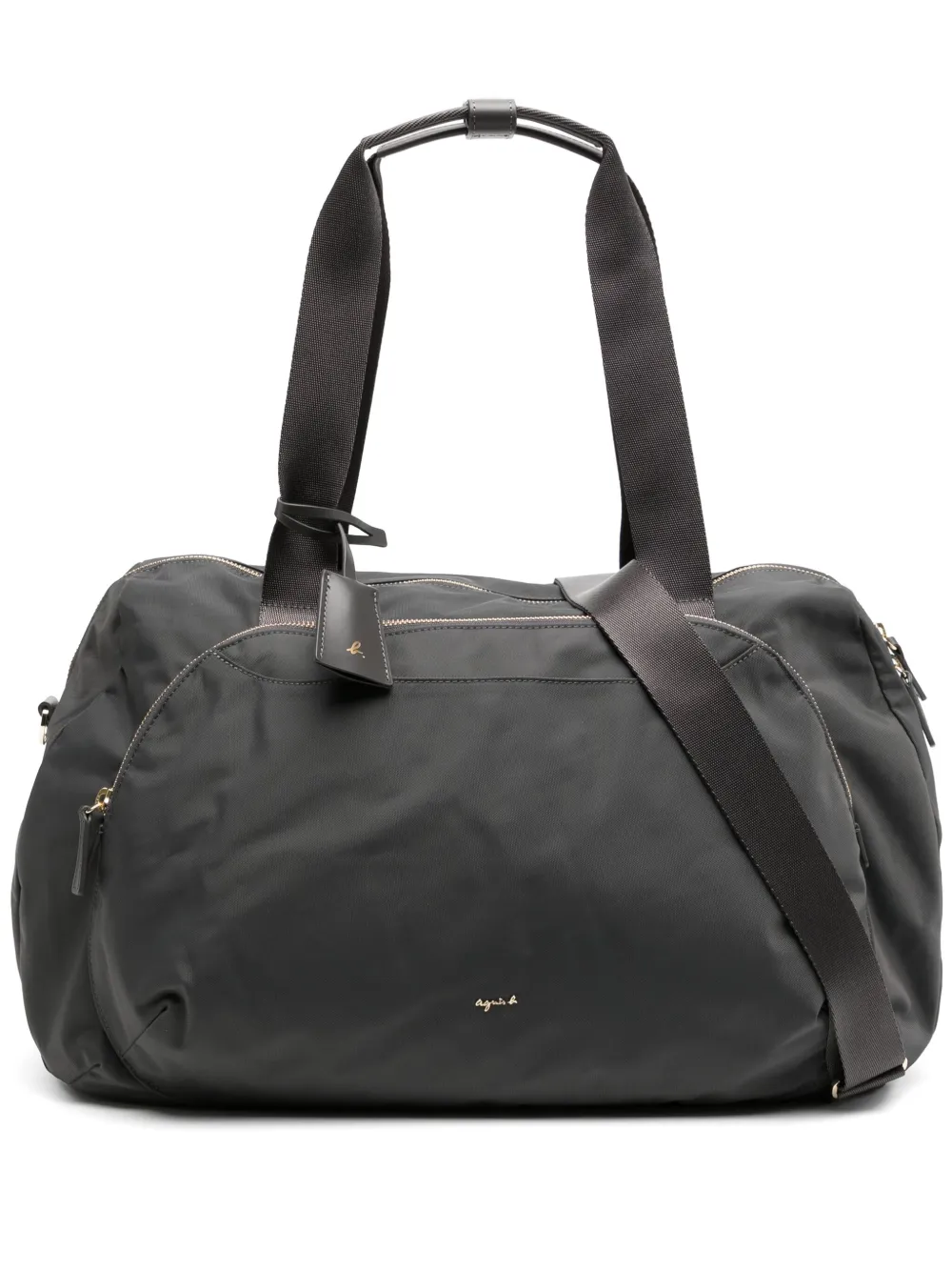 agnès b.  round-shape holdall | Grey | Image 1