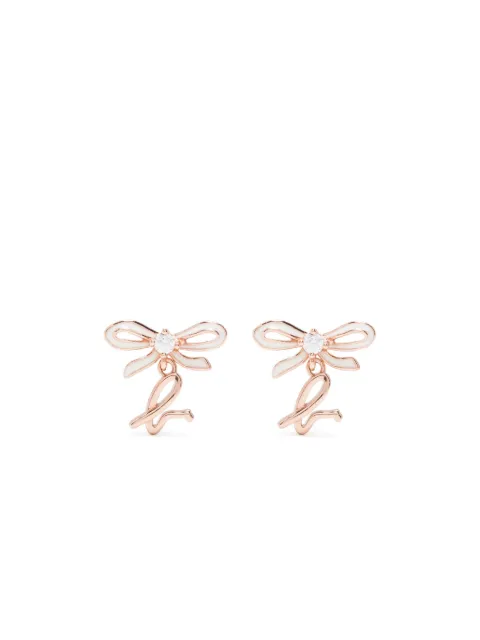 agnès b.  "wrapped in love" bow with B. earrings