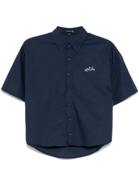 SPORT b. by agnès b.  logo-embroidered shirt