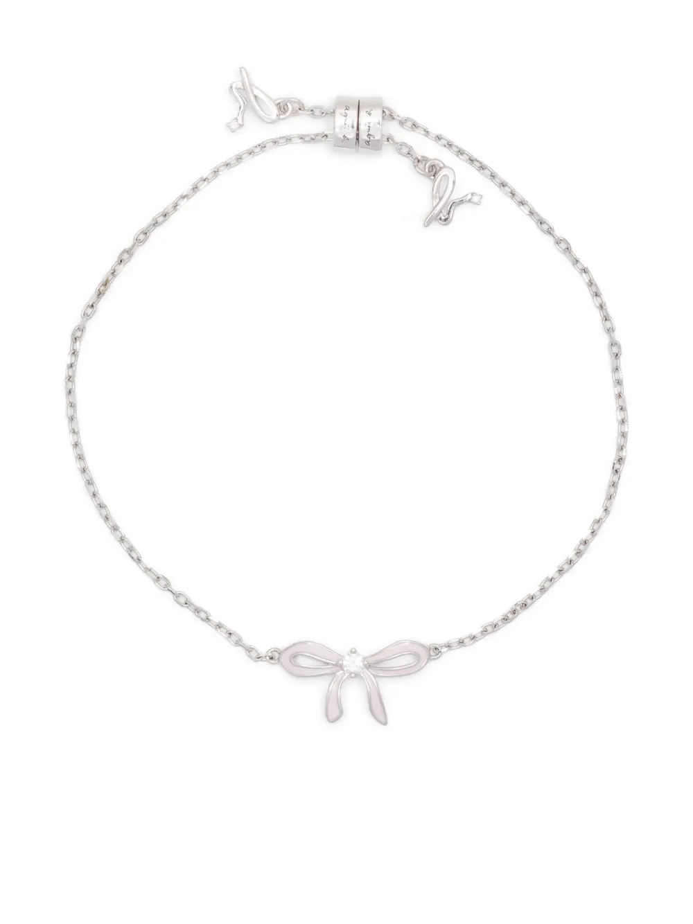 agnès b.  pulsera Wrapped in Love Bow | plateado | Image 1