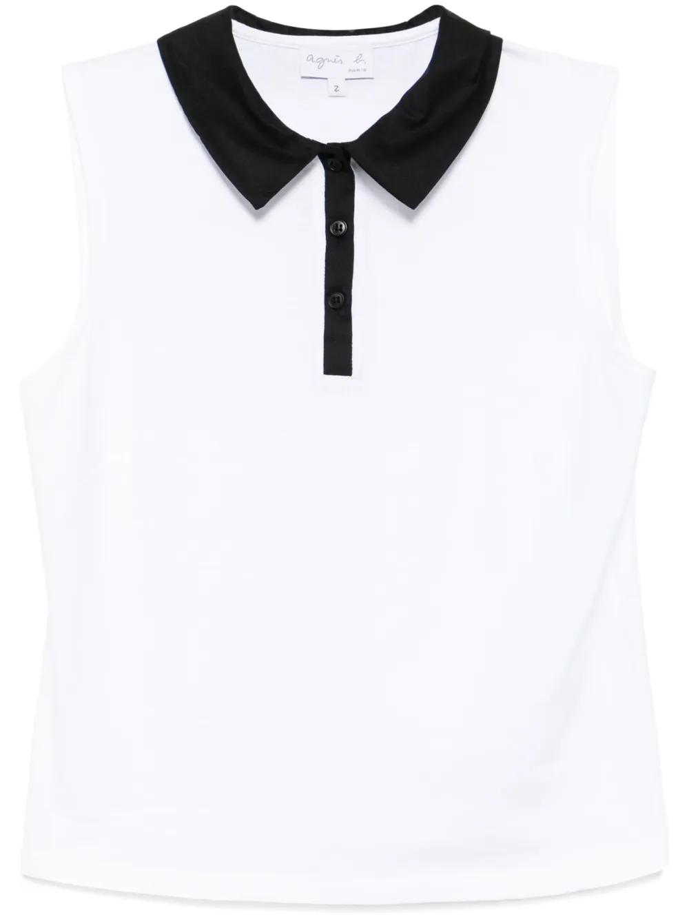 agnès b.  playera tipo polo | blanco | Image 1