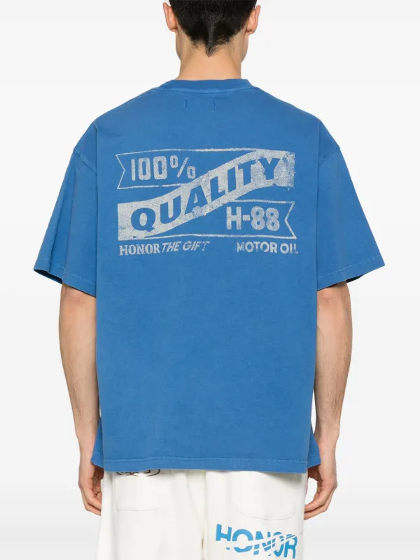 Honor The Gift Vintage Oil Tシャツ | ブルー | FARFETCH JP