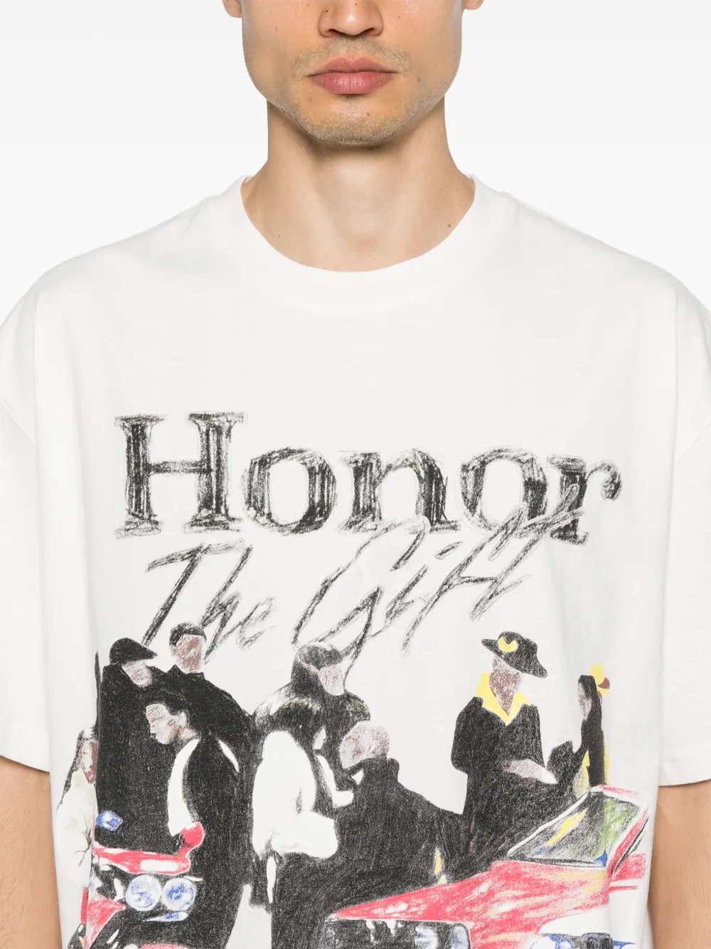 Honor The Gift Shift T-shirt Wit