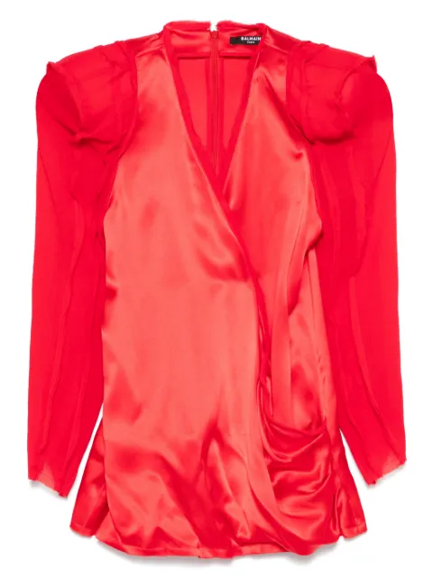 Balmain shoulder-pad blouse