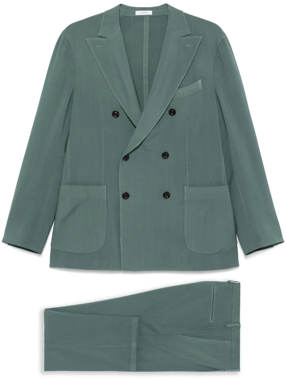 Boglioli traje con botones | verde | Image 1