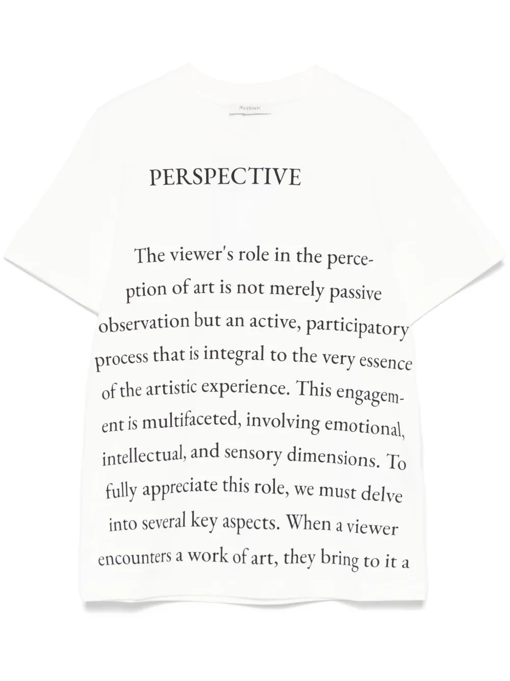 JW Anderson T-shirt met print Beige