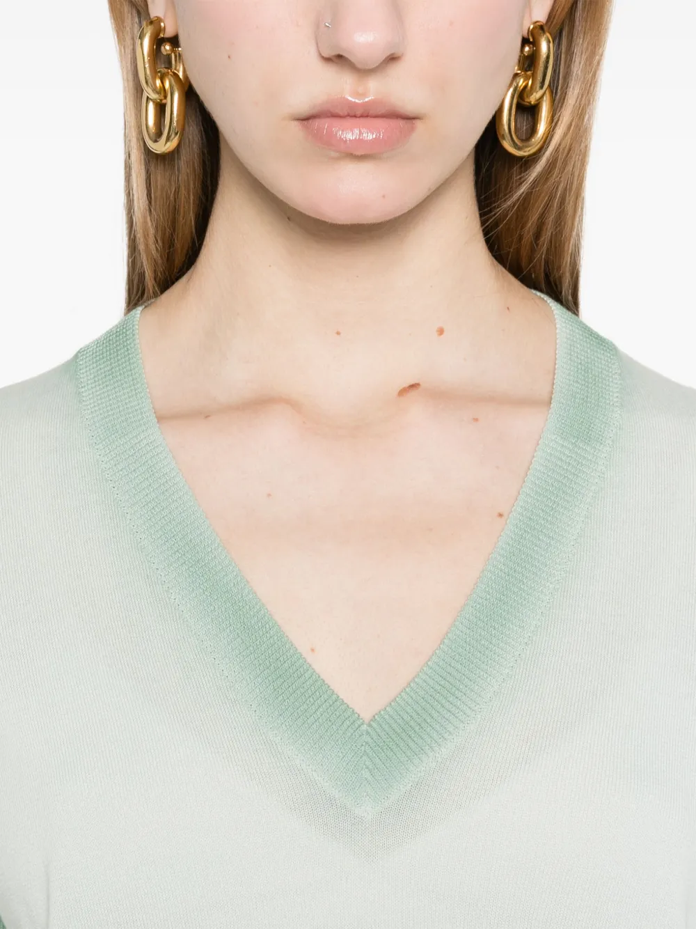 Shop Fabiana Filippi Dégradé-effect Top In Green