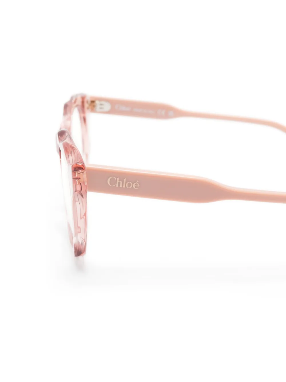 Chloé Eyewear Bril met ovaal montuur Roze