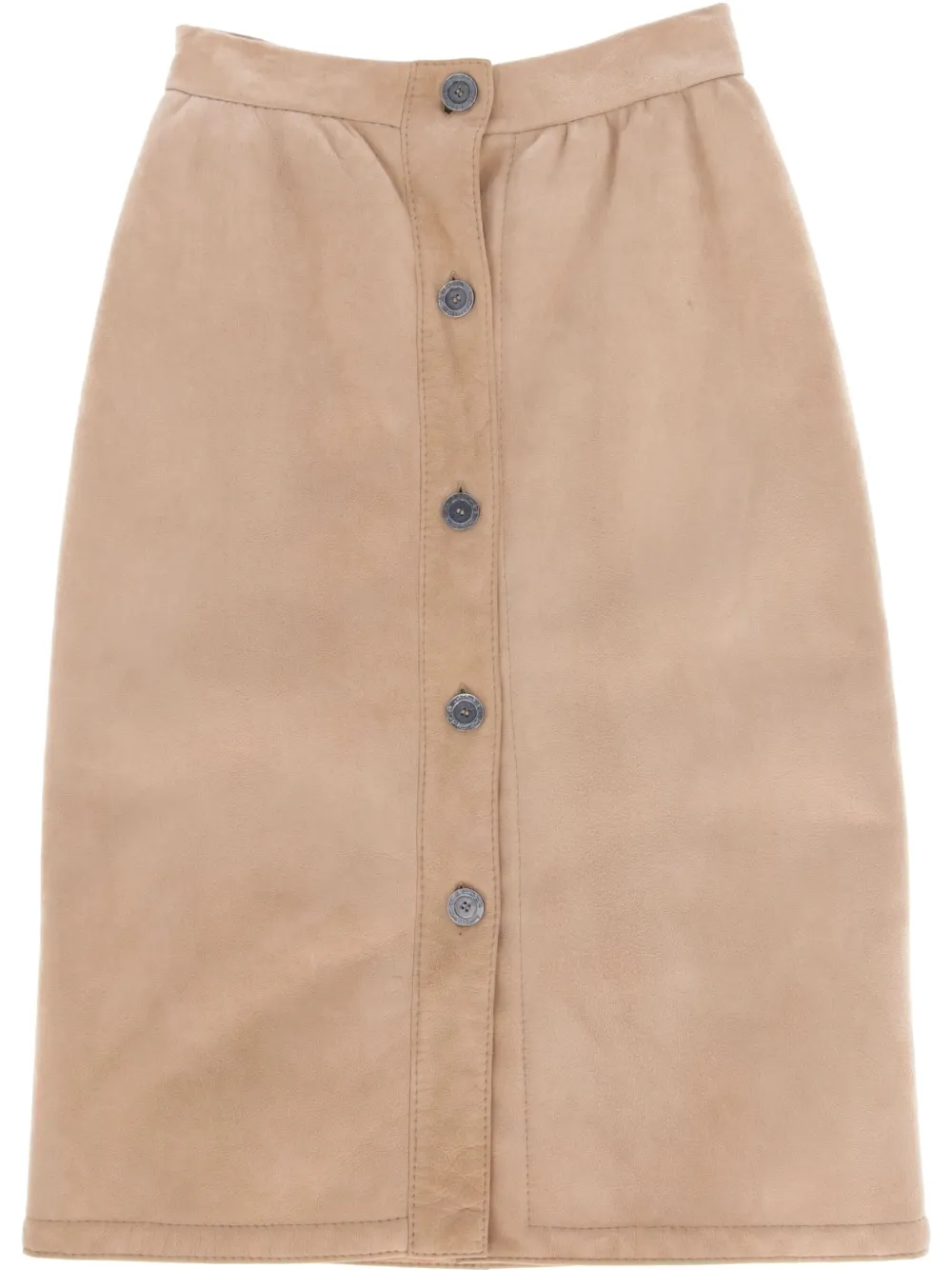 2000s suede skirt