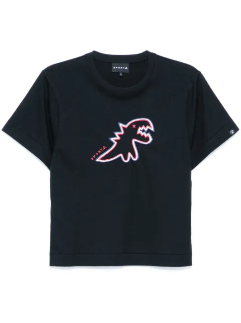 SPORT b. by agnès b.  Dino-embroidered short-sleeved T-shirt