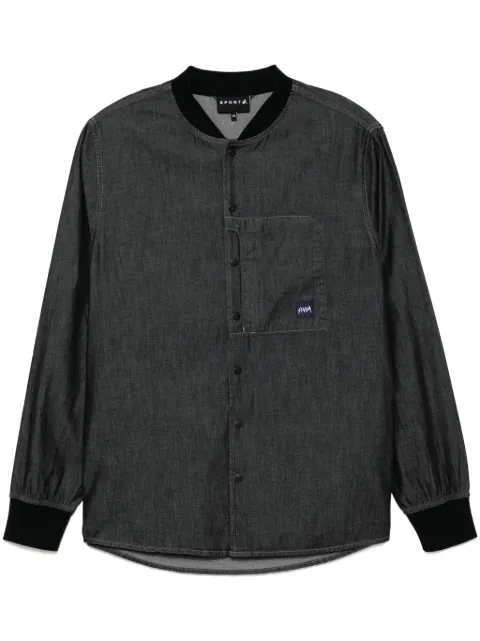 SPORT b. by agnès b.  rib-collar shirt