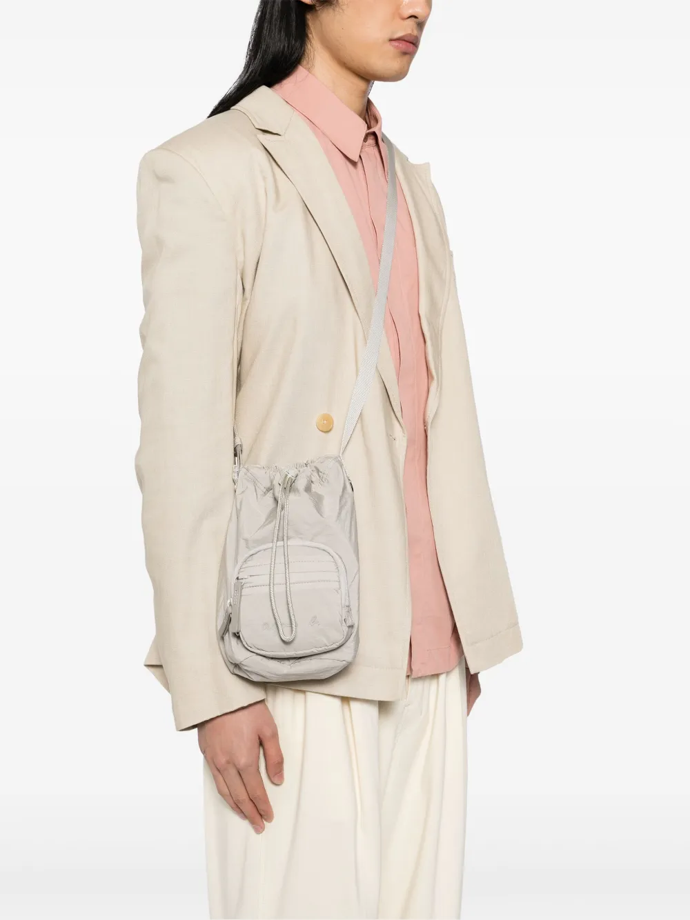 agnès b.  mini logo messenger bag | Men | Image 2
