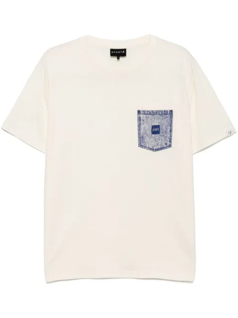 SPORT b. by agnès b.  printed denim pocket T-shirt