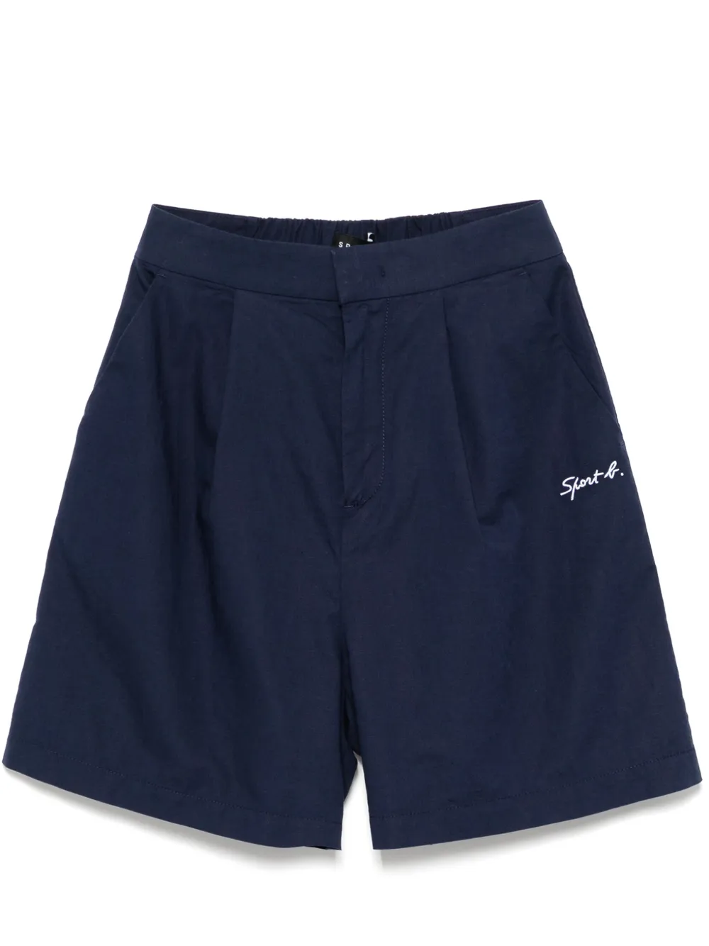 logo-embroidered shorts