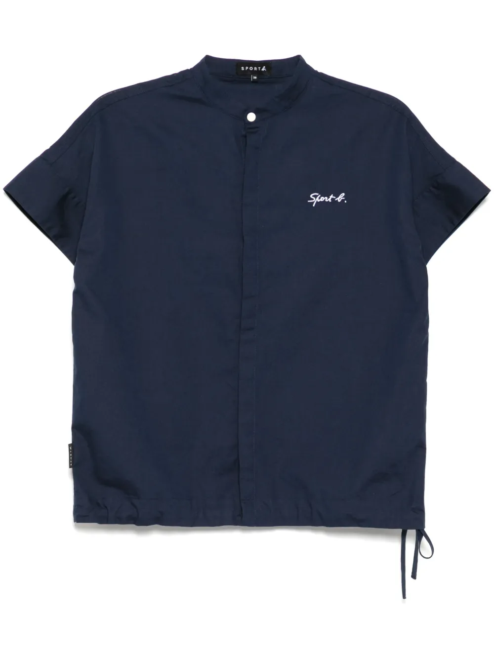 logo-embroidered shirt