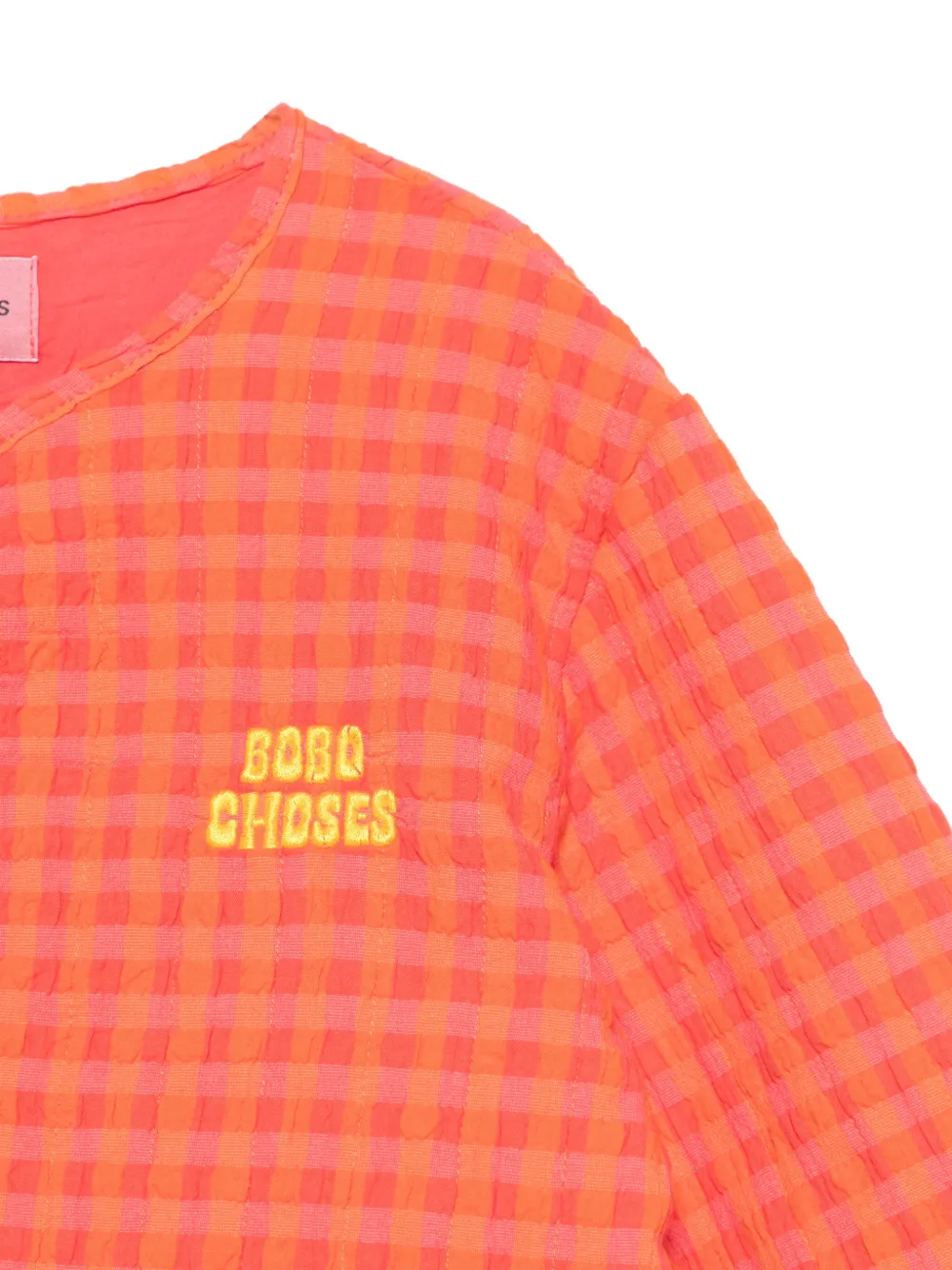 Bobo Choses Vichy gewatteerd jack Oranje
