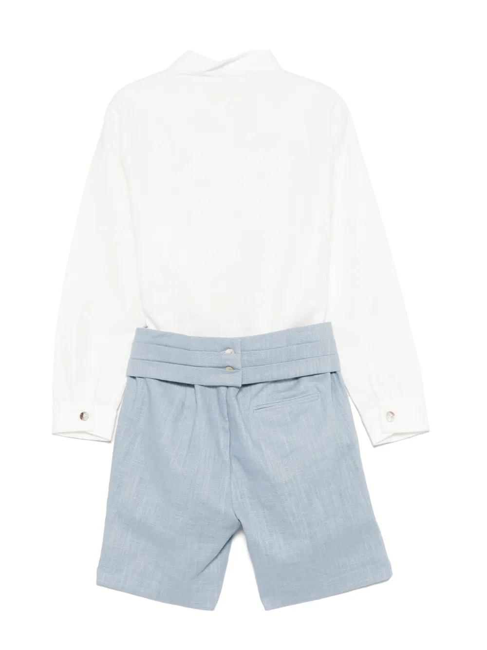 Paz Rodriguez slub-texture shorts set | Boys Short Sets | Image 2