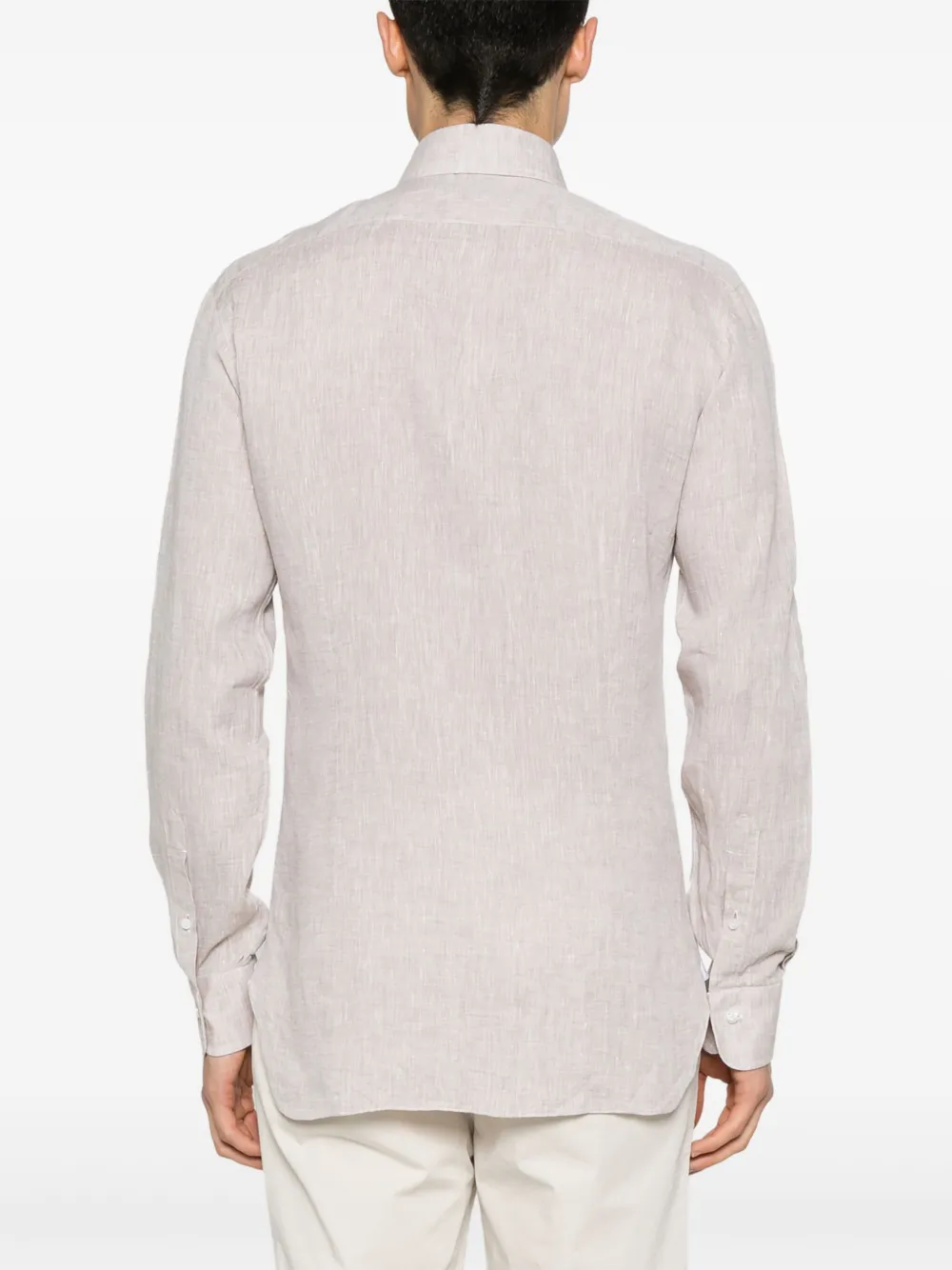 Barba Linnen overhemd Beige