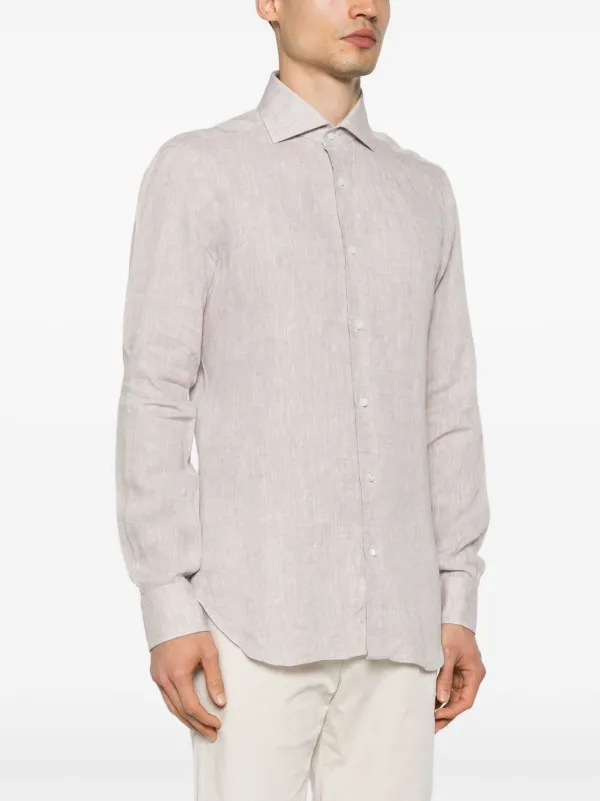 Barba Linen Shirt | Neutrals | FARFETCH