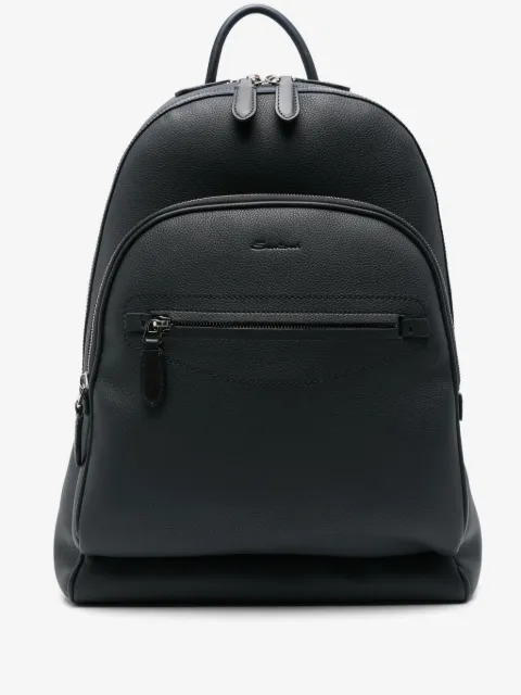 Santoni leather backpack