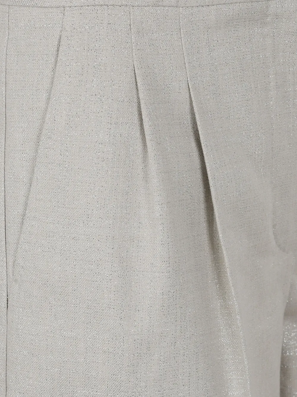 Max Mara Shorts met gesmockt detail Zilver