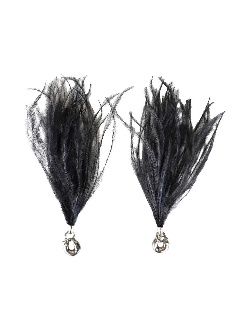 Jil Sander aretes con flecos | plateado | Image 1