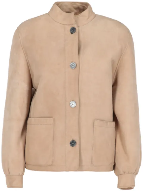 Hermès Pre-Owned chamarra de gamuza 2000