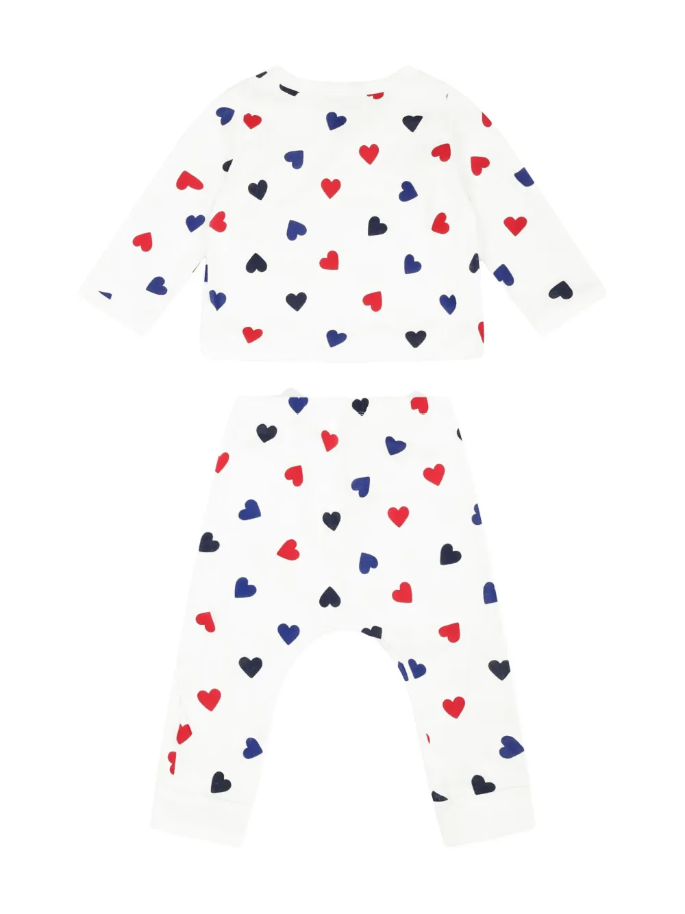 Petit Bateau Driedelige set van biologisch katoen Wit