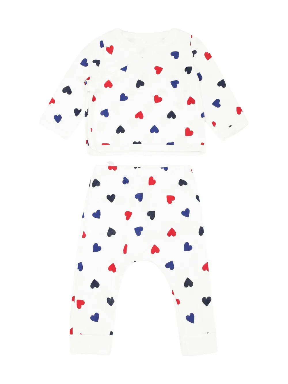 Petit Bateau three-piece organic cotton set - Wit