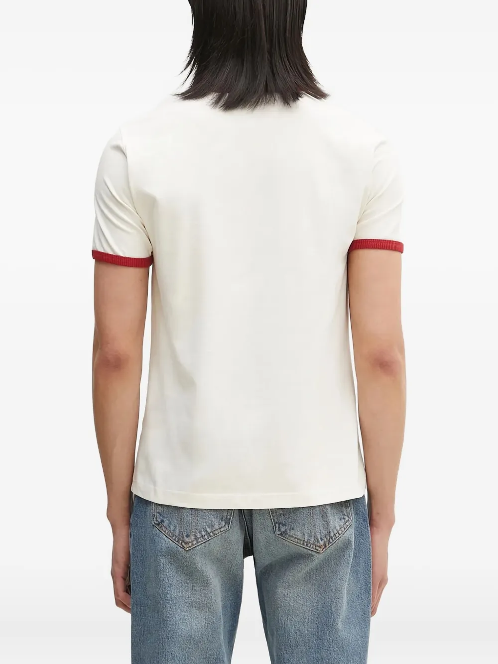 Daily Paper T-shirt met geribbelde afwerking Beige