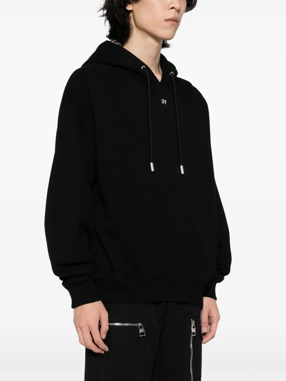 Off-White Vibe Arrow Skate hoodie Zwart