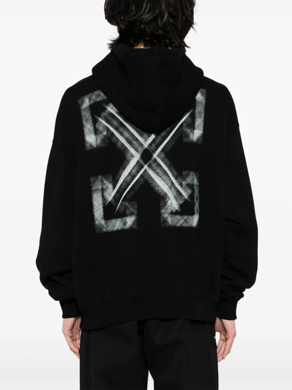 Off-White Vibe Arrow Skate hoodie Zwart
