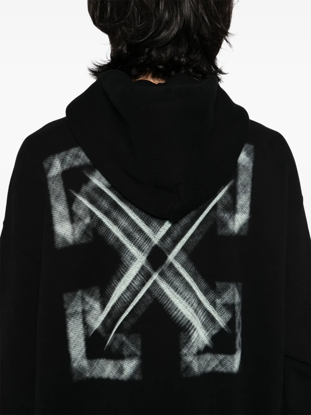 Off-White Vibe Arrow Skate hoodie Zwart