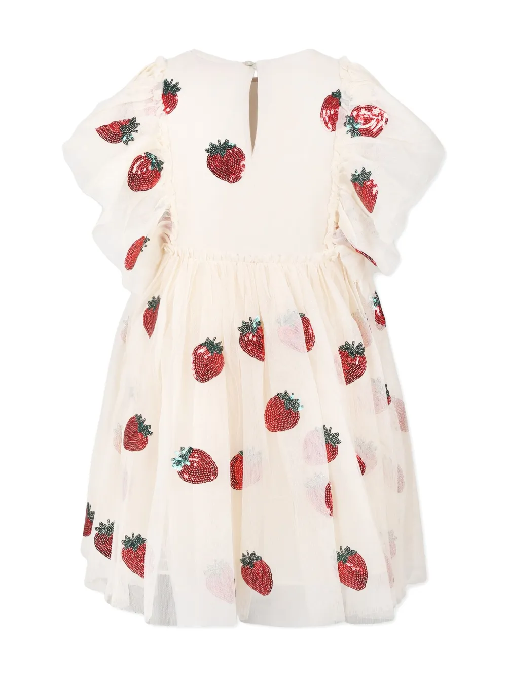 Konges Sløjd strawberry-motif dresss - Beige