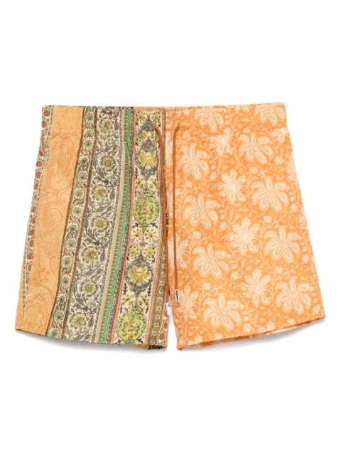 ETRO double-pattern swim shorts