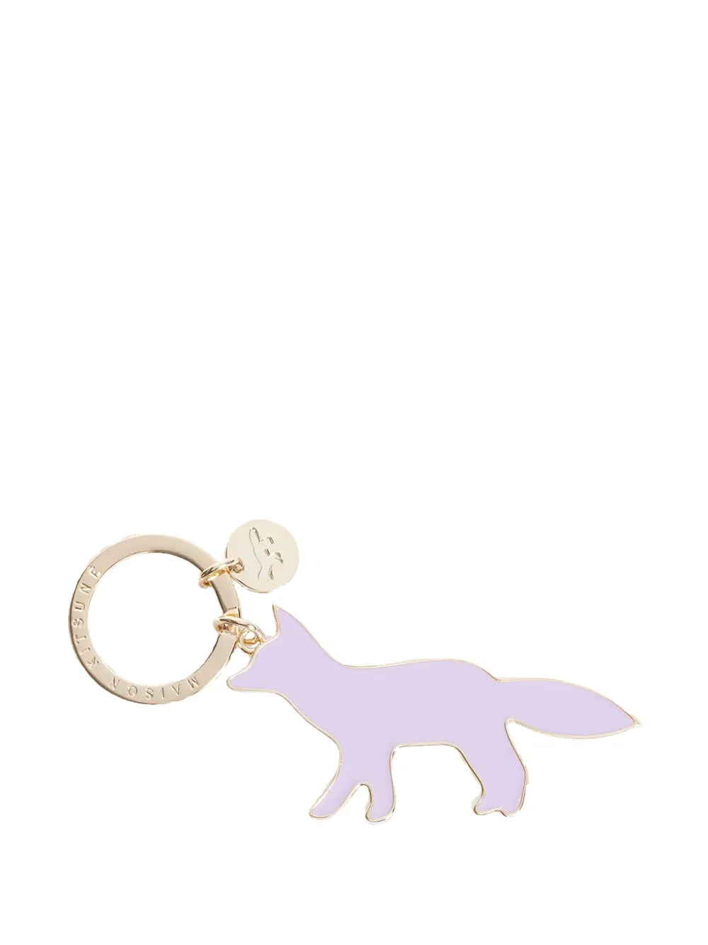 Maison Kitsuné フォックスペンダント キーホルダー - ゴールドトーン Maison Kitsuné フォックスペンダント キーホルダー - ゴールドトーン