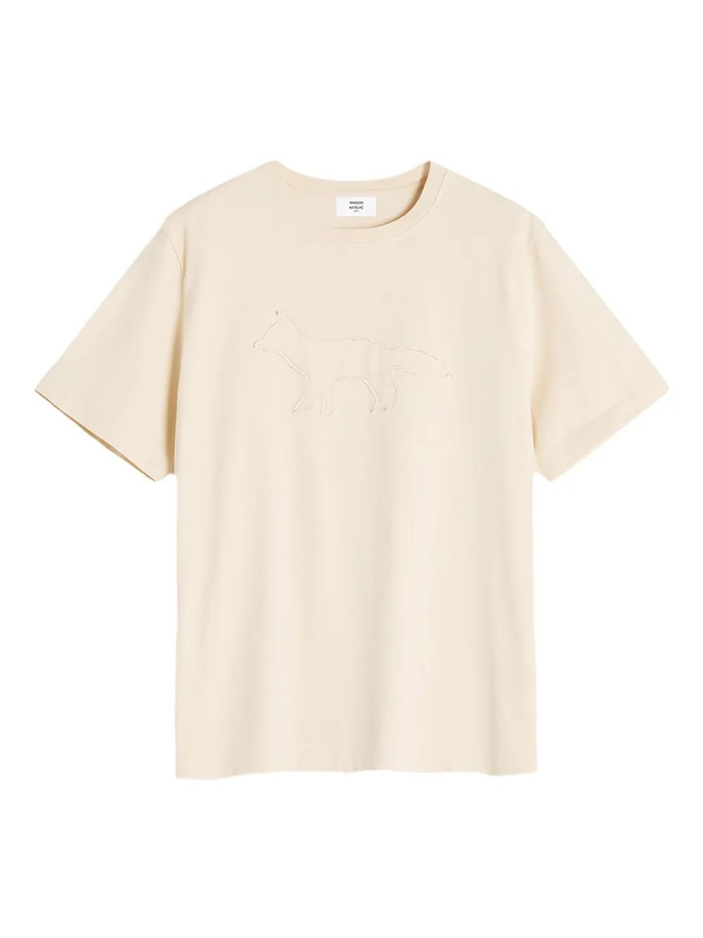Maison Kitsuné Crafted Profile Fox T-shirt - Toni neutri
