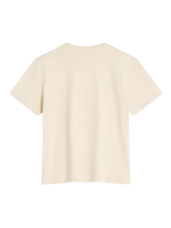 (メゾンキツネ) CRAFTED PROFILE FOX Tシャツ OM00121KJ0118 CRAFTED PROFILE FOX COMFORT TEE | Maison Kitsuné