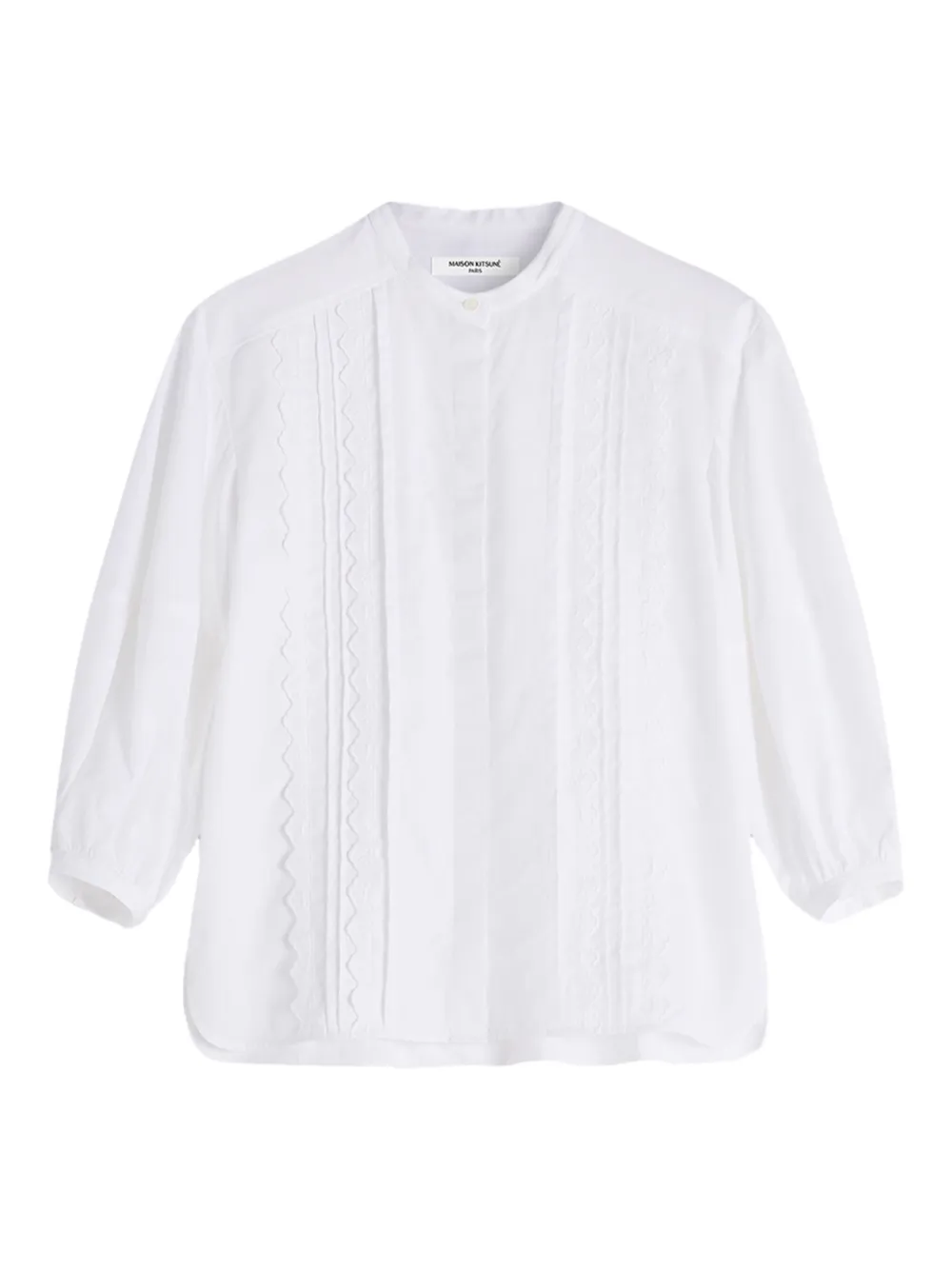 MAISON KITSUNÉ EMBROIDERED SHIRT