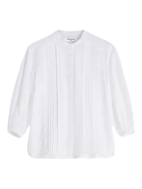 Maison Kitsuné embroidered shirt 