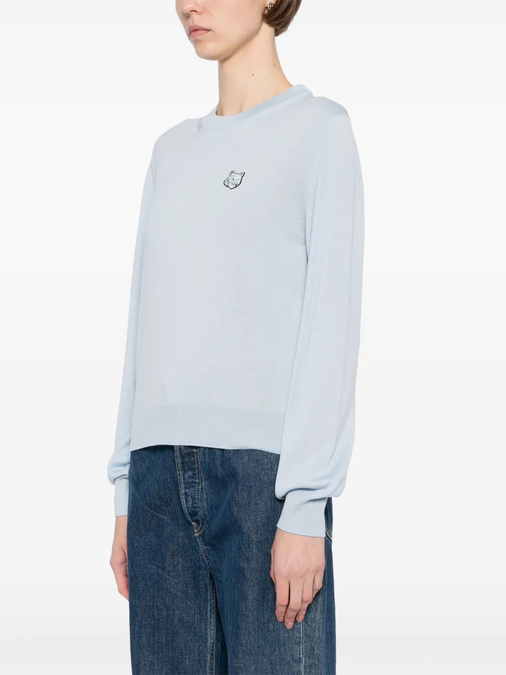 MAISON KITSUNÉ BOLD FOX HEAD PATCH TOP