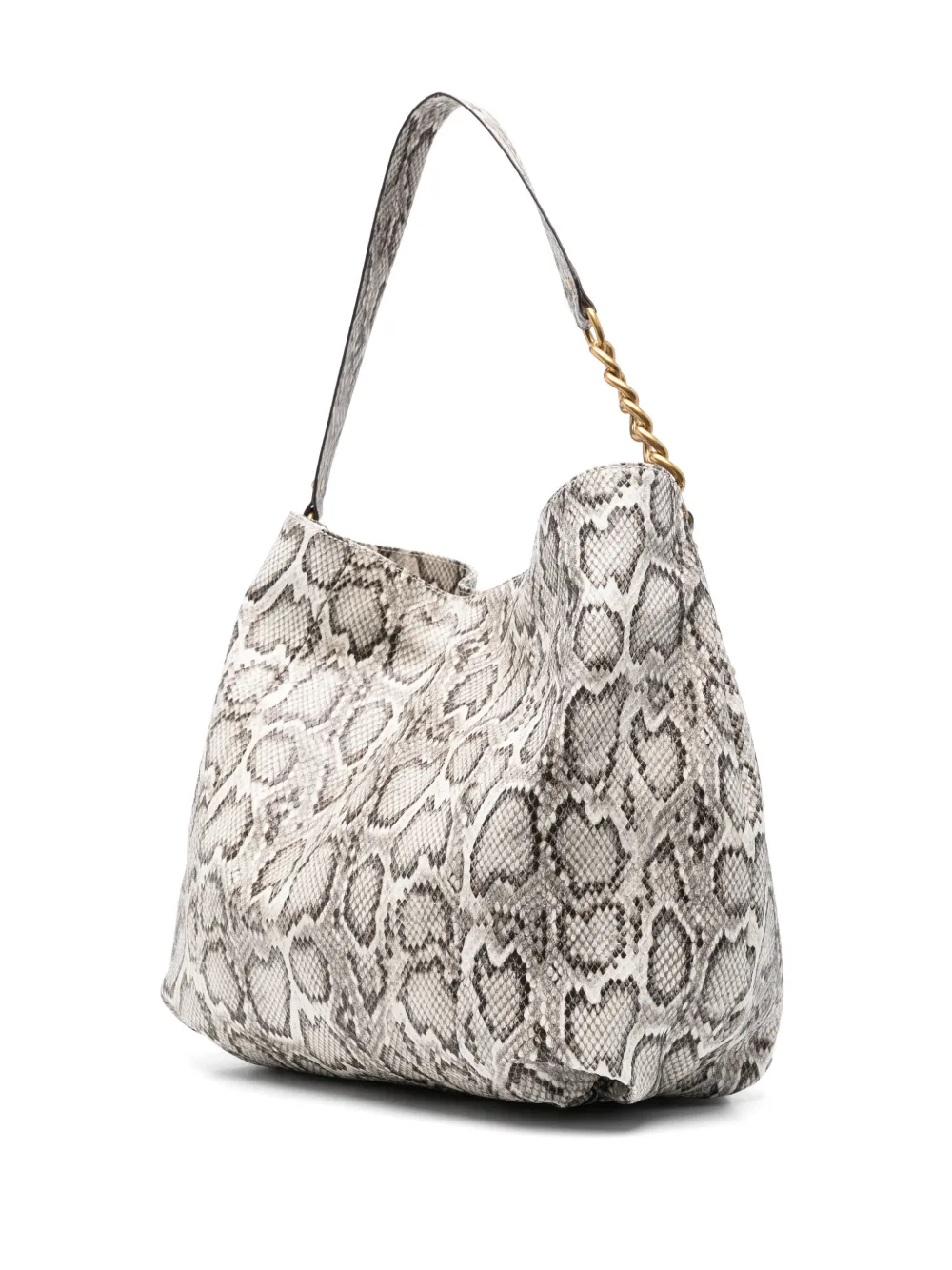 LIU JO Shopper met slangenprint Beige