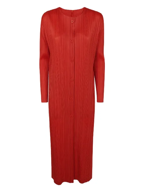 Robe Manteau à coupe mi-longue - Pleats Please Issey Miyake - Modalova