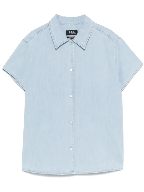 A.P.C. chemise Marina - Bleu - A.P.C. - Modalova