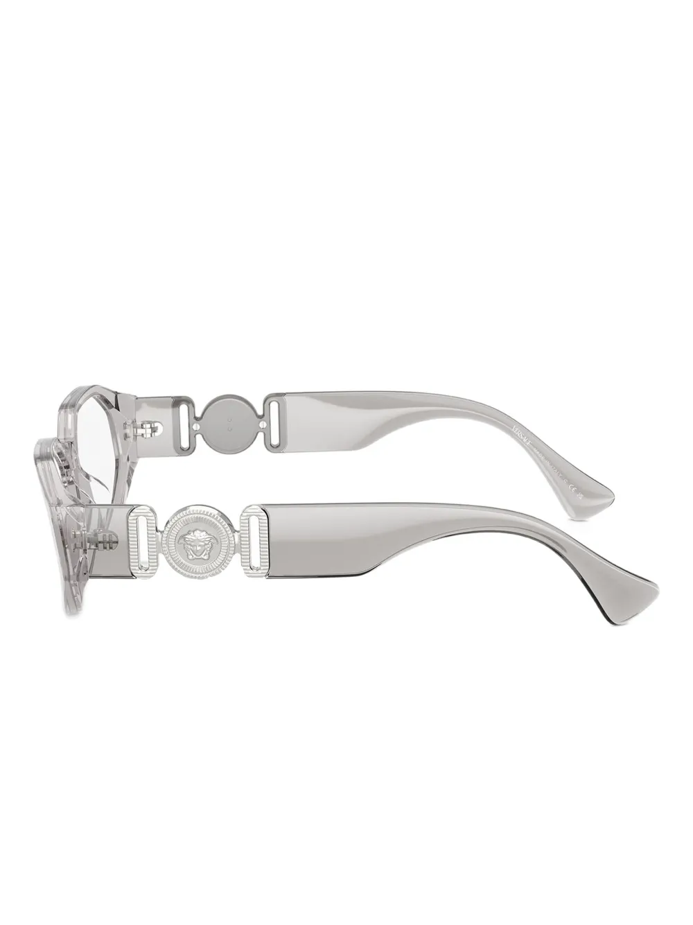 Versace Eyewear Bril met geometrisch montuur Grijs