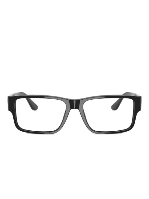 Versace Eyewear logo rectangle-frame glasses