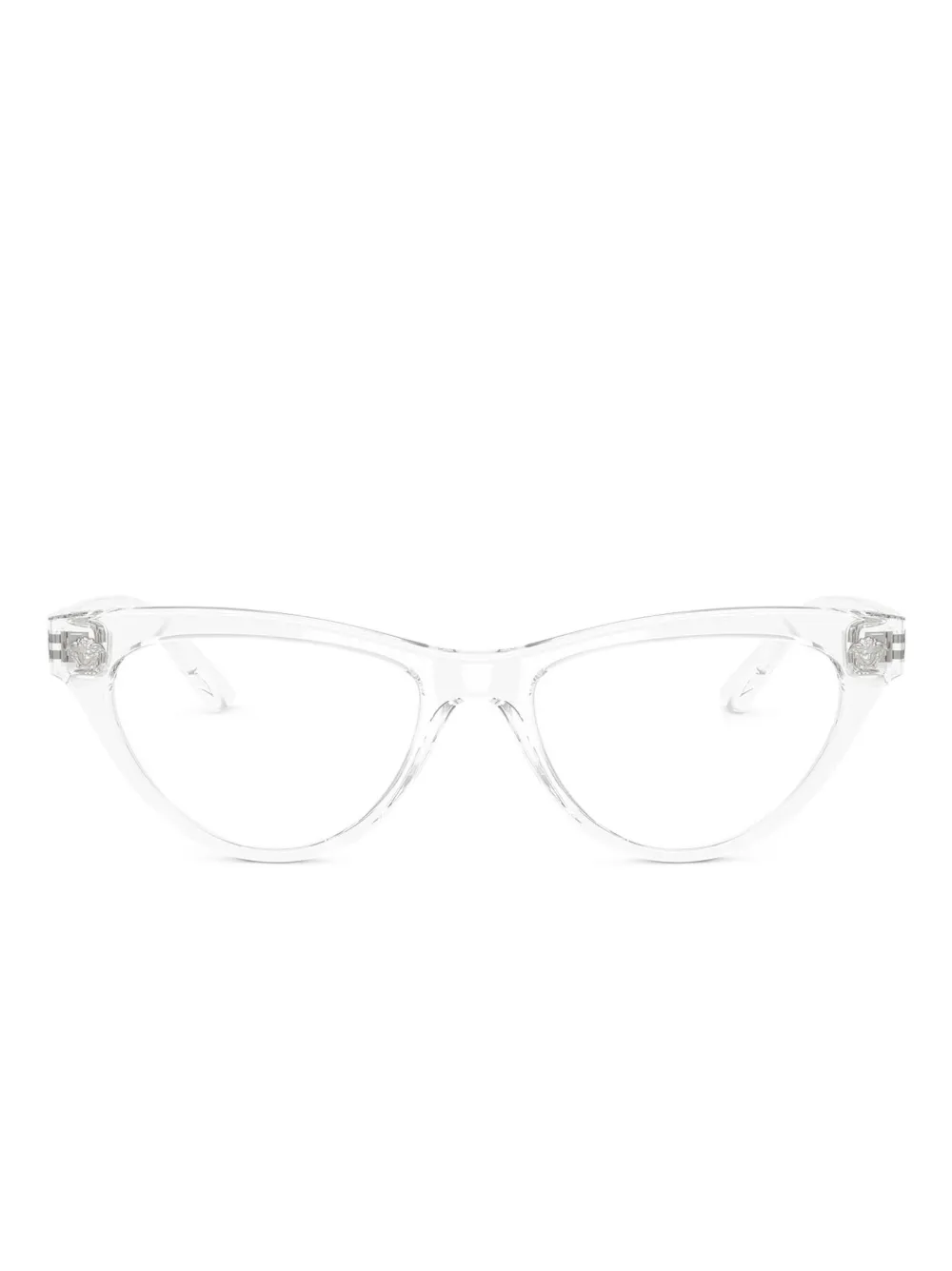 Versace Eyewear Cat-Eye-Brille mit Logo - Weiß