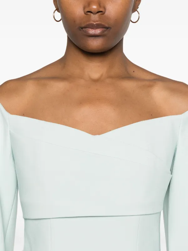 Solace London Rina Maxi Dress | Blue | FARFETCH