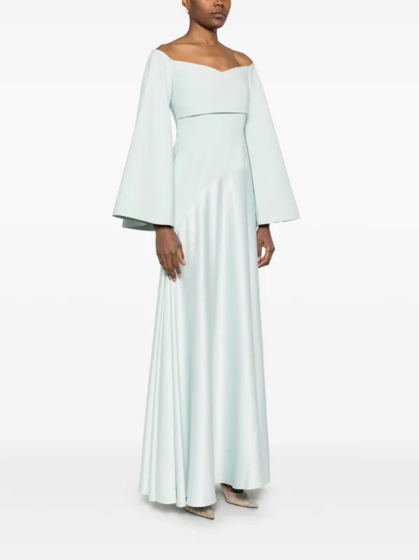 Solace London Rina Maxi Dress | Blue | FARFETCH